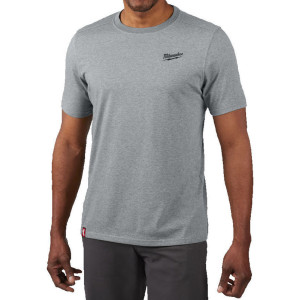 Hybridní triko MILWAUKEE s krátkým rukávem – šedé 