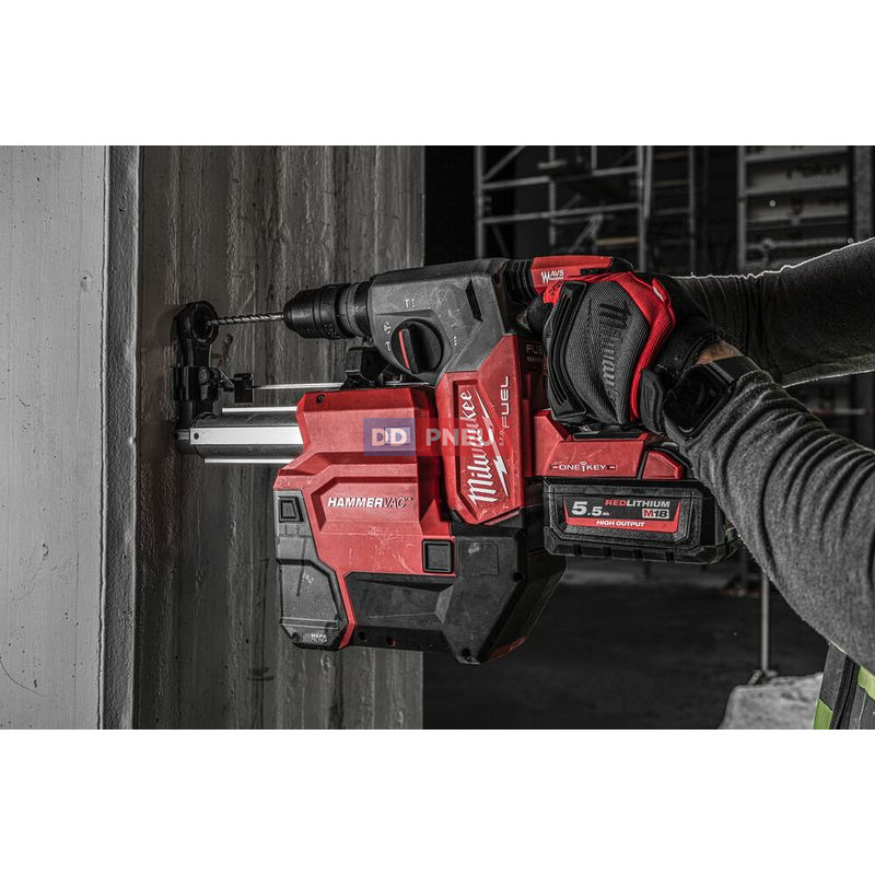 Aku kombi kladivo sds-plus s odsáváním MILWAUKEE M18 ONEFHXDEL-552C