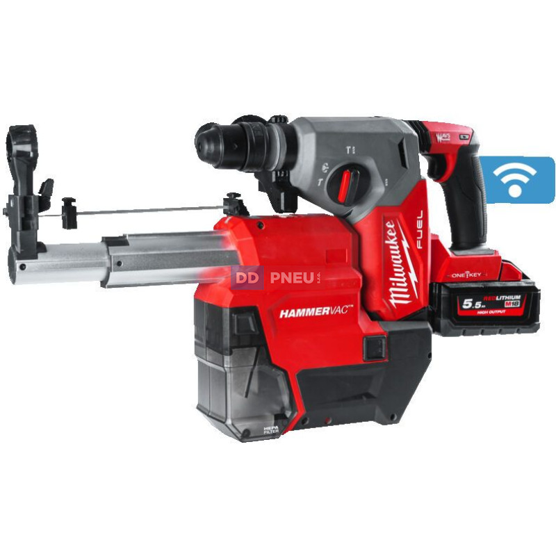 Aku kombi kladivo sds-plus s odsáváním MILWAUKEE M18 ONEFHXDEL-552C