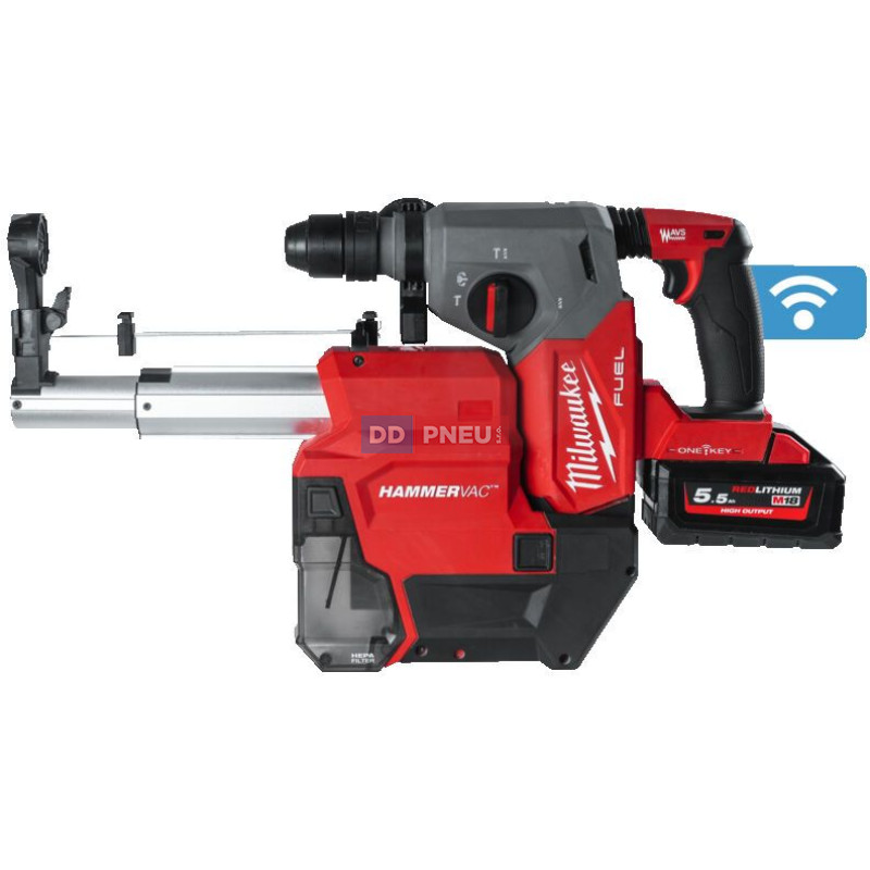 Aku kombi kladivo sds-plus s odsáváním MILWAUKEE M18 ONEFHXDEL-552C