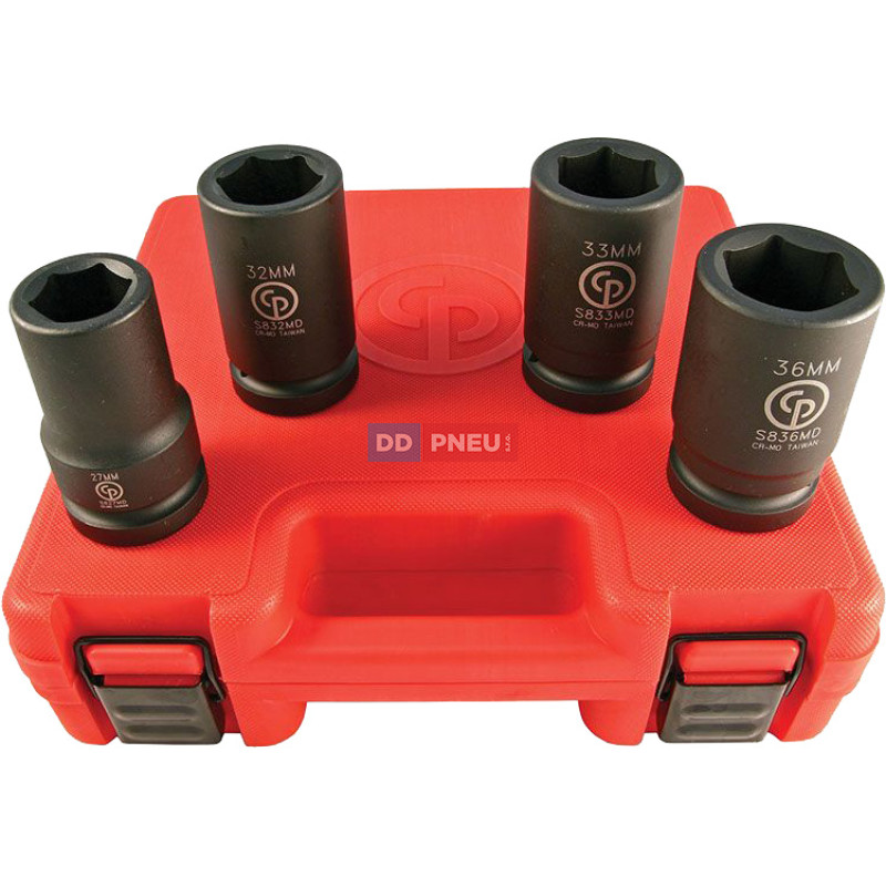 Pneumatický rázový utahovák 1" Chicago Pneumatic CP7782-6 + sada 4ks nástrčných klíčů 1'' SS814D