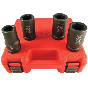 Sada metrických hlavic 1" Chicago Pneumatic SS814D – 4ks