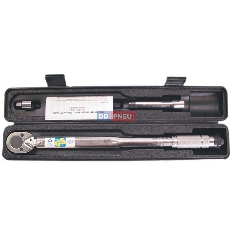 Momentový klíč 1/2” 28–210Nm, nádstavec 120mm, adaptér 1/2" na 3/8"