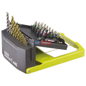 RAK46MIX sada vrtáků a šroubovacích bitů – 46 ks RAK46MIX sada vrtáků a šroubovacích bitů – 46 ks