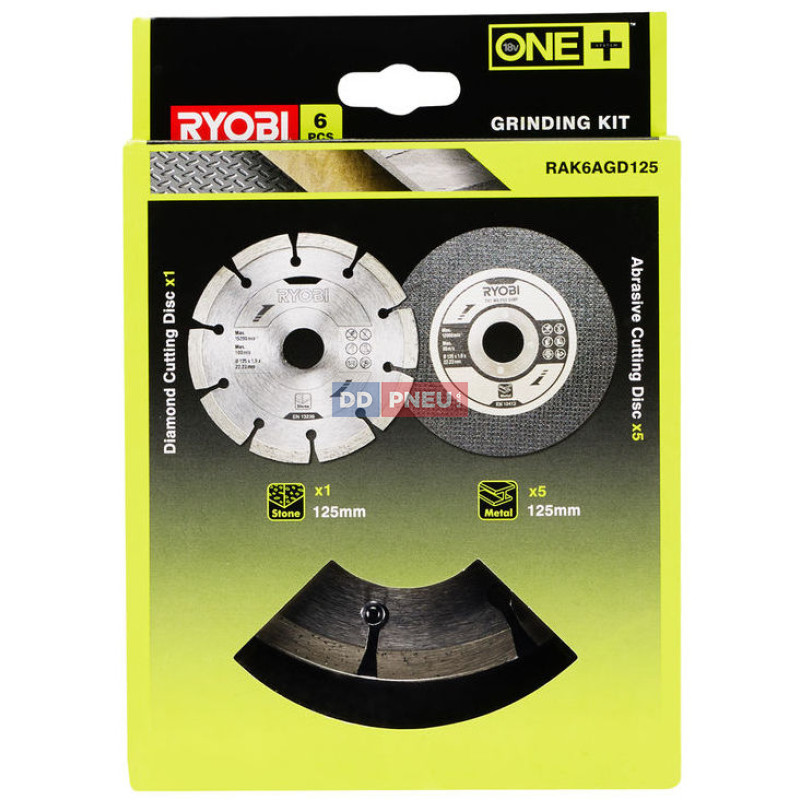 RAK6AGD125 sada kotoučů 125 mm do úhlové brusky – 6ks