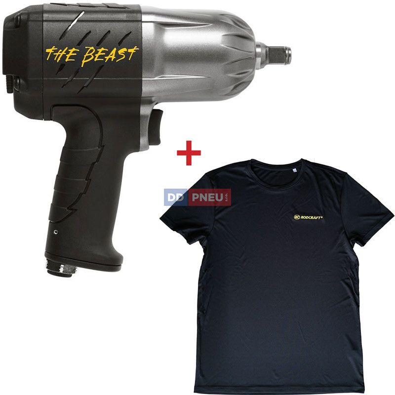 Pneumatický rázový utahovák 1/2" RODCRAFT RC2277 + tričko