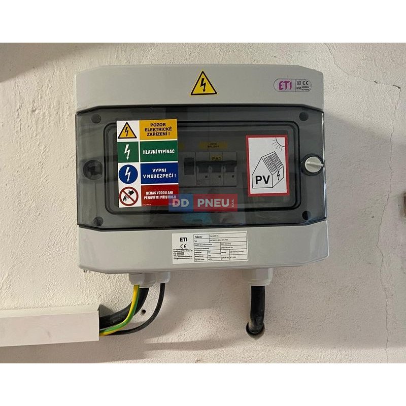 Podružný rozvaděč pro wallboxy 22kW
