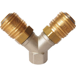 Rozdvojka s rychlospojkami Rozdvojka s rychlospojkami