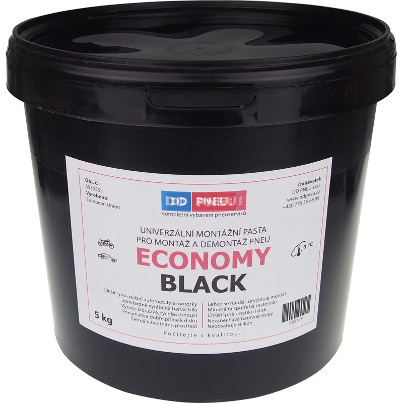Montážní pasta ECONOMY BLACK 5 kg