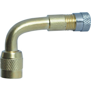 Zahnuté kovové prodloužení ventilu 90°