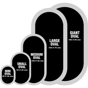 Oválná záplata na duše O-100 Bestpatch – 100x50mm, 20 ks