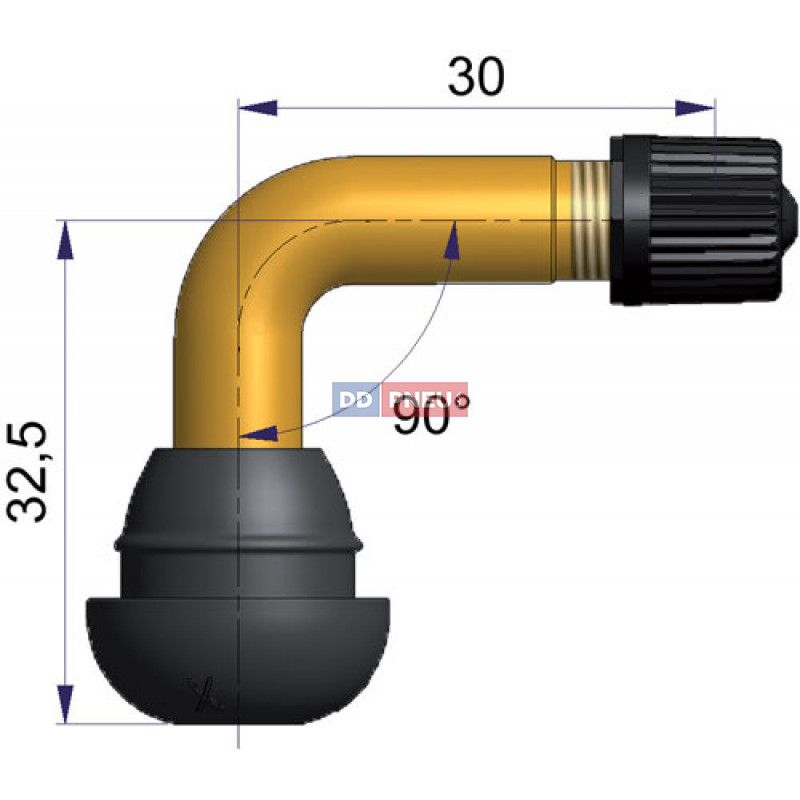 Bezdušový ventil PVR-70 pro skútr