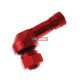 ALU červený motocyklový zahnutý ventil – díra 8,3mm