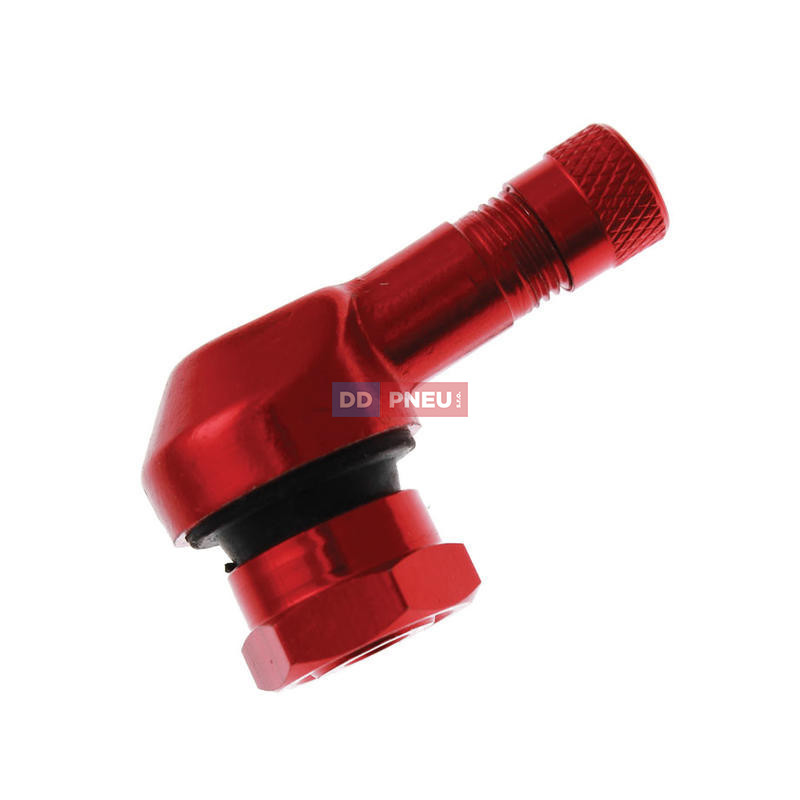 ALU ventil červený pro motocykly – díra 11,5 mm