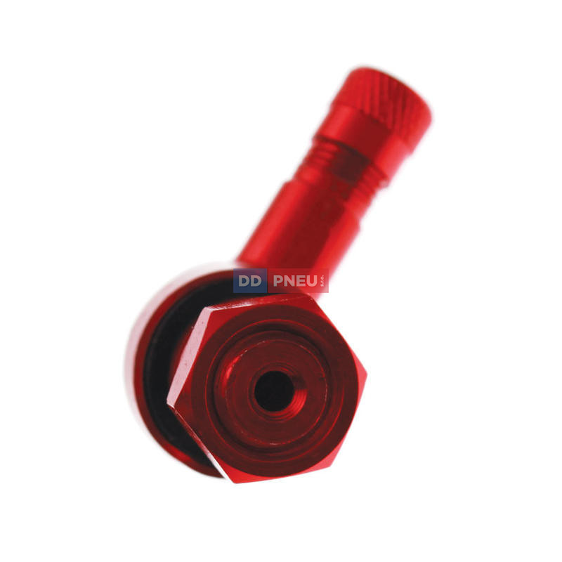 ALU ventil červený pro motocykly – díra 11,5 mm