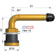 Bezdušový ventil TR570C balón – 1x zahnutý, díra 16mm, délka 51mm