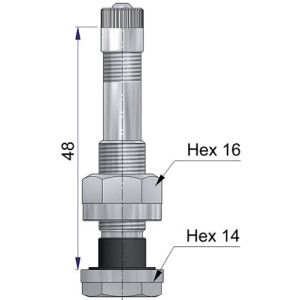 Bezdušový ventil Alcoa 54 MS-00N – pro nákladní ALU disky Bezdušový ventil Alcoa 54 MS-00N – pro nákladní ALU disky