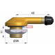 Bezdušový ventil typ V3.12.1 – 1x zahnutý, díra 16mm, délka 40mm