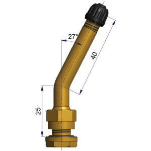 Bezdušový ventil V528 – díra 9,7mm, délka 65mm Bezdušový ventil V528 – díra 9,7mm, délka 65mm