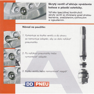 Skryté stříbrné ventily pro ALU disky – sada 4 ks Skryté stříbrné ventily pro ALU disky – sada 4 ks
