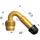 Kovové prodloužení ventilu 45° – vracečka