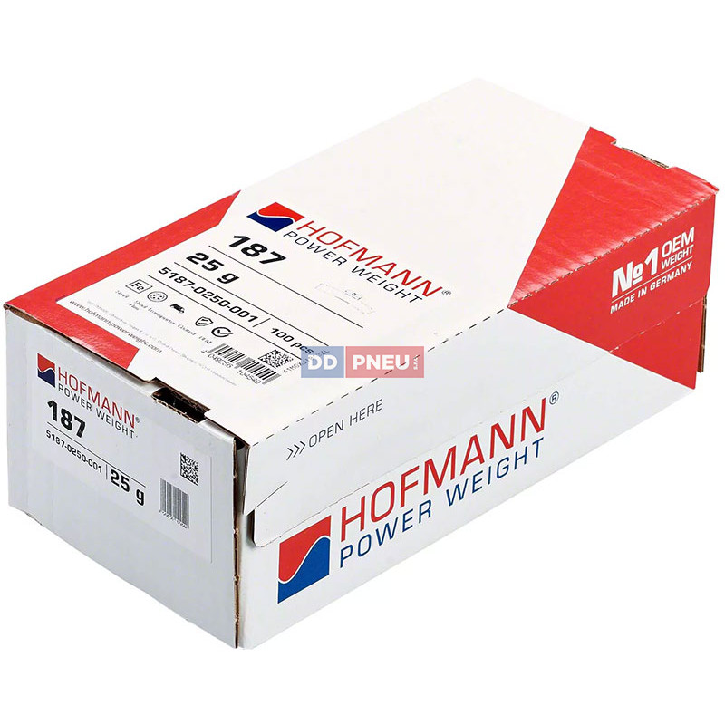 Hofmann 25g – stříbrné vyvažovací závaží na dodávky FORD