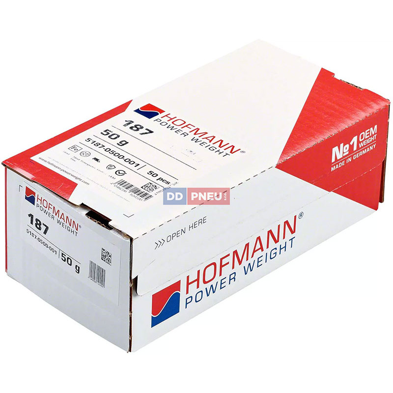 Hofmann 50g – stříbrné vyvažovací závaží na dodávky FORD