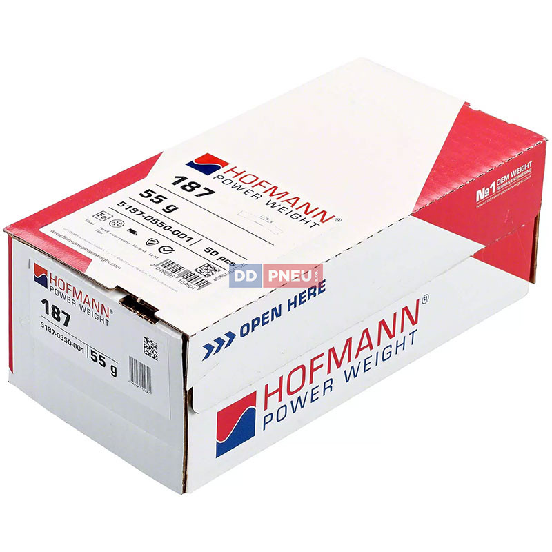 Hofmann 55g – stříbrné vyvažovací závaží na dodávky FORD