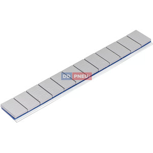 Šedé poplastované samolepicí závaží Hofmann 60g