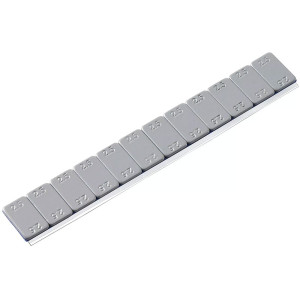 Supernízké šedé poplastované samolepící závaží 12x2,5g