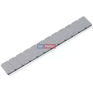 Supernízké šedé poplastované samolepící závaží 12x2,5g