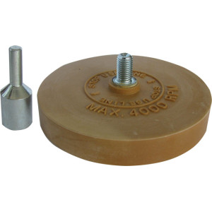 Gumový kotouč s adaptérem, pro odstranění pásky samolepicího závaží Gumový kotouč s adaptérem, pro odstranění pásky samolepicího závaží