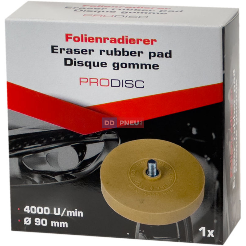 Gumový kotouč s adaptérem, pro odstranění pásky samolepicího závaží