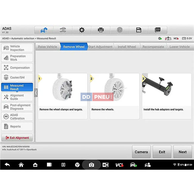 Automatická kalibrace ADAS Autel MaxiSYS IA900WA FULL KIT PLUS – uchycení na disk