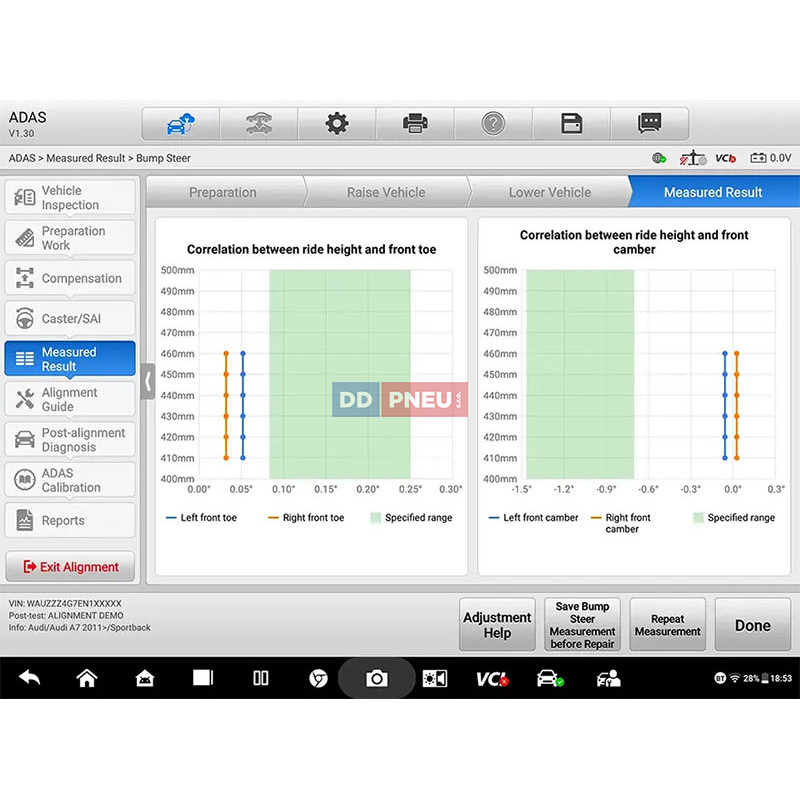 Automatická kalibrace ADAS Autel MaxiSYS IA900WA FULL KIT PLUS – uchycení na disk
