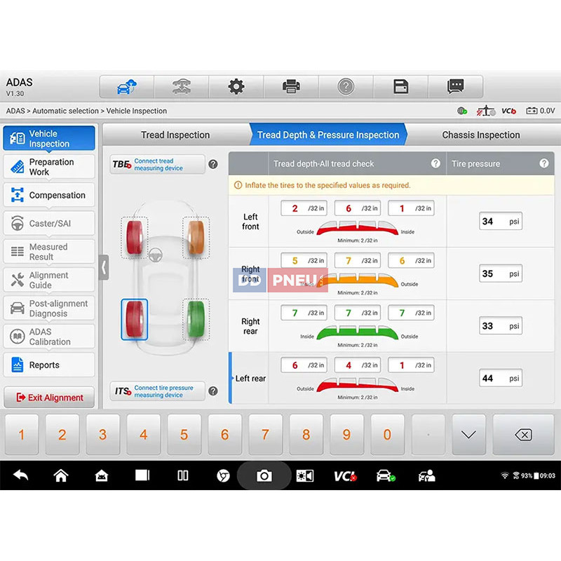 Automatická kalibrace ADAS Autel MaxiSYS IA900WA FULL KIT PLUS – uchycení na disk