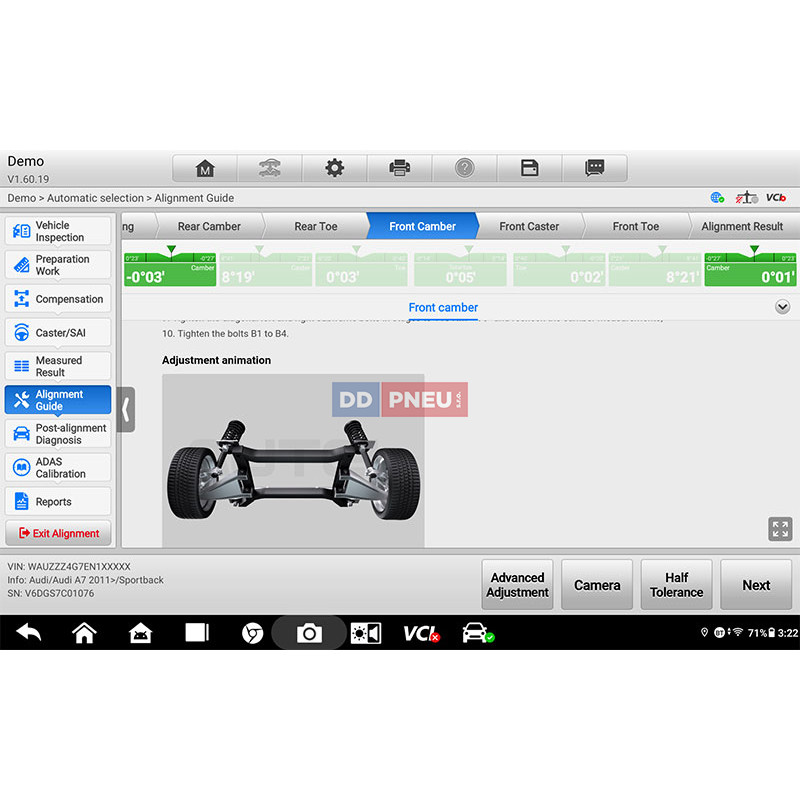 3D Geometrie kol Autel MaxiAlign IWA500