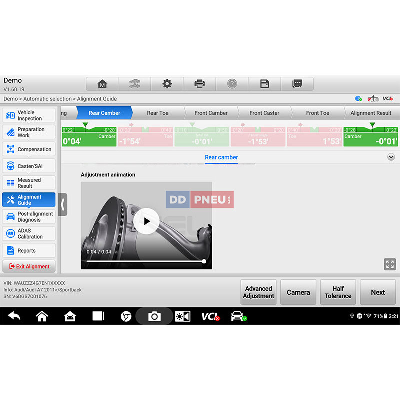 3D Geometrie kol Autel MaxiAlign IWA500