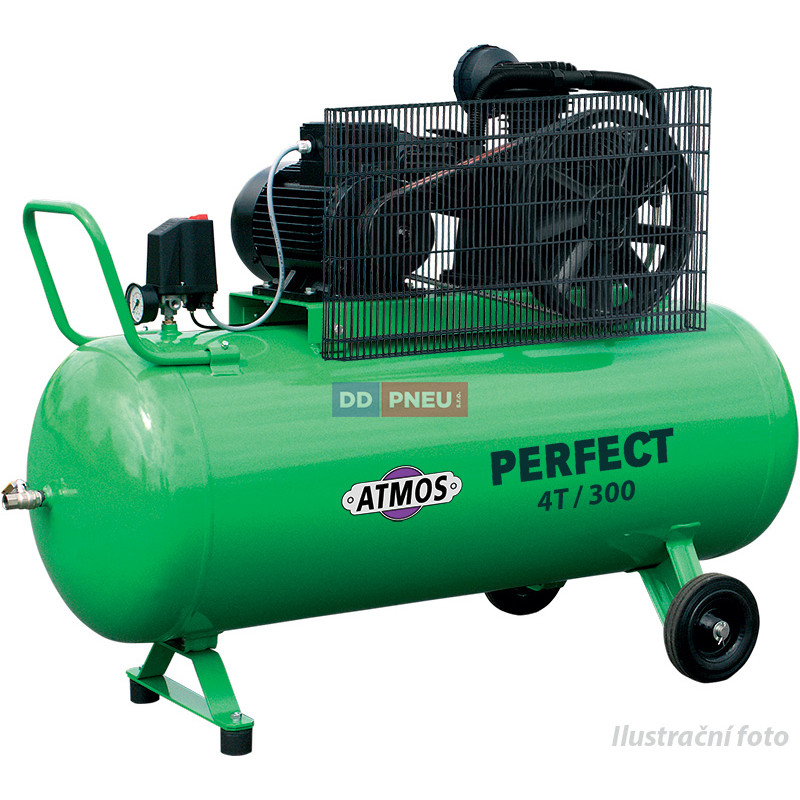 Pístový kompresor Atmos Perfect 4T/300 – objem nádrže 300 l