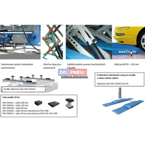 Nůžkový zvedák RAVAGLIOLI – elektrohydraulický, nosnost 3000 - 4000 kg Nůžkový zvedák RAVAGLIOLI – elektrohydraulický, nosnost 3000 - 4000 kg