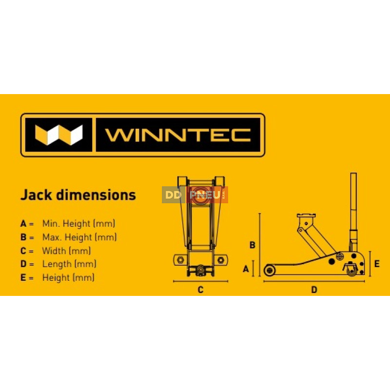 Pojízdný zvedák Winntec Y420330 do 3t