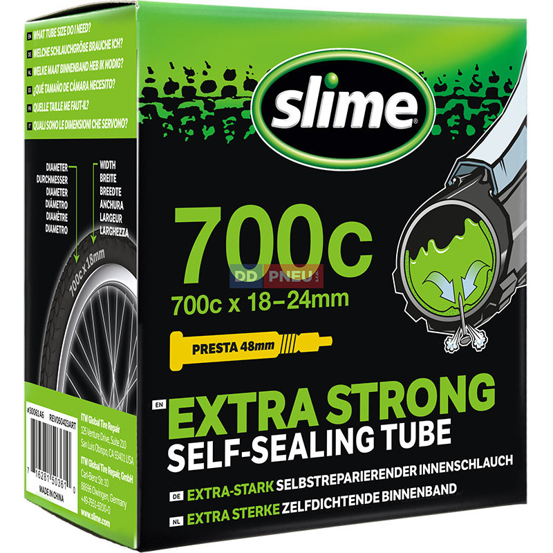 Duše Slime Standard – 700 x 19-25, galuskový ventil