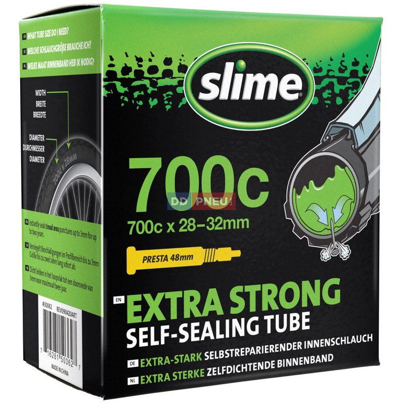 Duše Slime Standard – 700 x 28-32, galuskový ventil