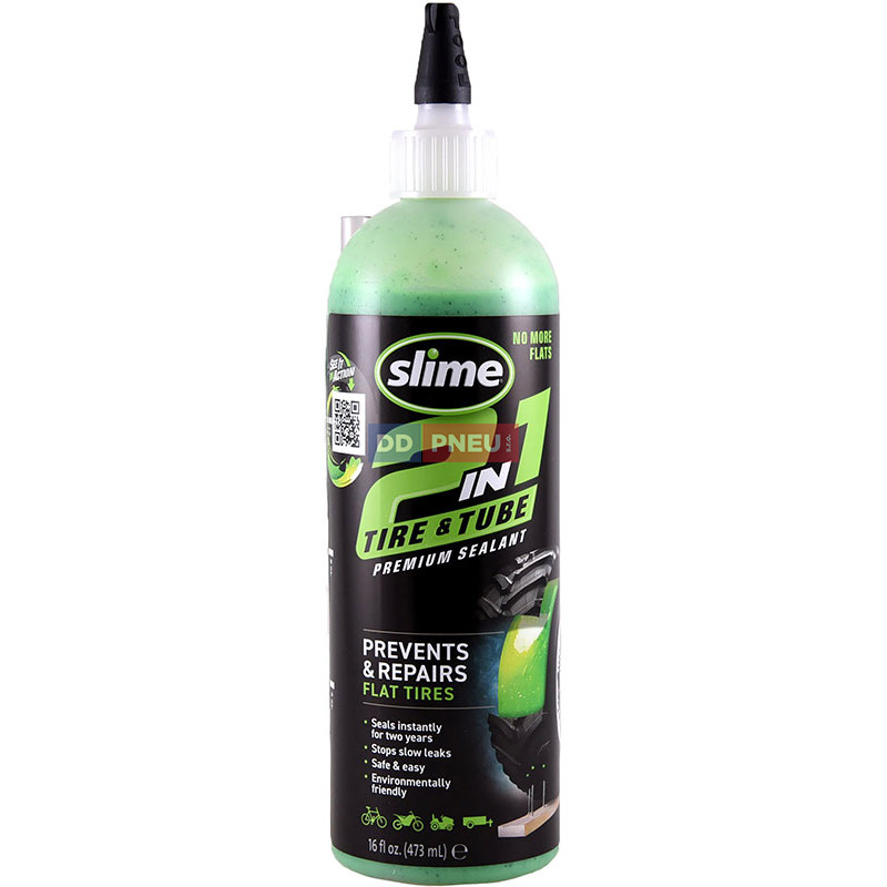 Opravný tmel pro duše a bezdušové pneu 2v1 SLIME – 473ml