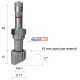 TPMS servisní kit  pro Alu disky - 63 (L) x 17 (Ø) x 27°