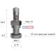 TPMS servisní kit  pro Alu disky - 40 (L) x 17 (Ø) x 0°
