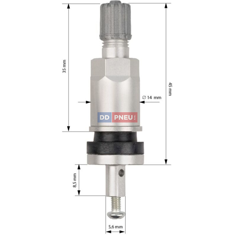 Náhradní TPMS ventil Schrader REV4/REV5