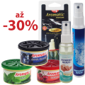 AKCE – sleva až 30% na dezinfekce a vůně do auta Aromatic!
