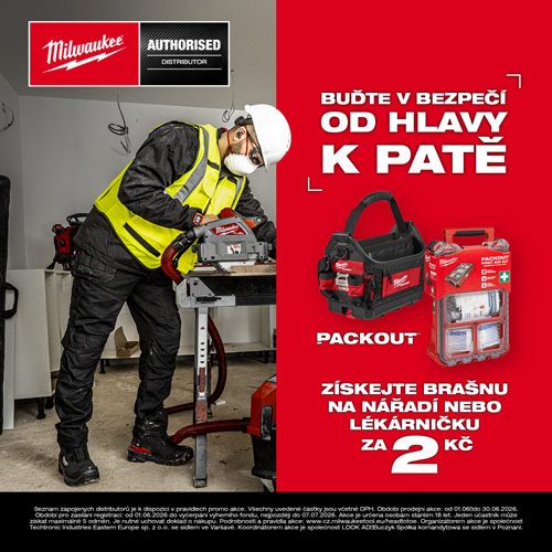 AKCE Milwaukee Head to Toe – lékárnička / brašna za 2 Kč!