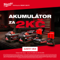 AKCE Milwaukee Redemption Classic – akumulátor za 2 Kč!